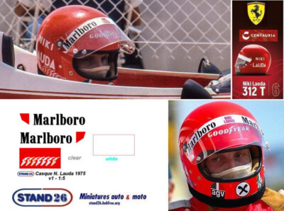 Adesivi 360&deg; Per Casco Charles Leclerc Ferrari 2022 - Scala 1:5 Per Centauria Spark