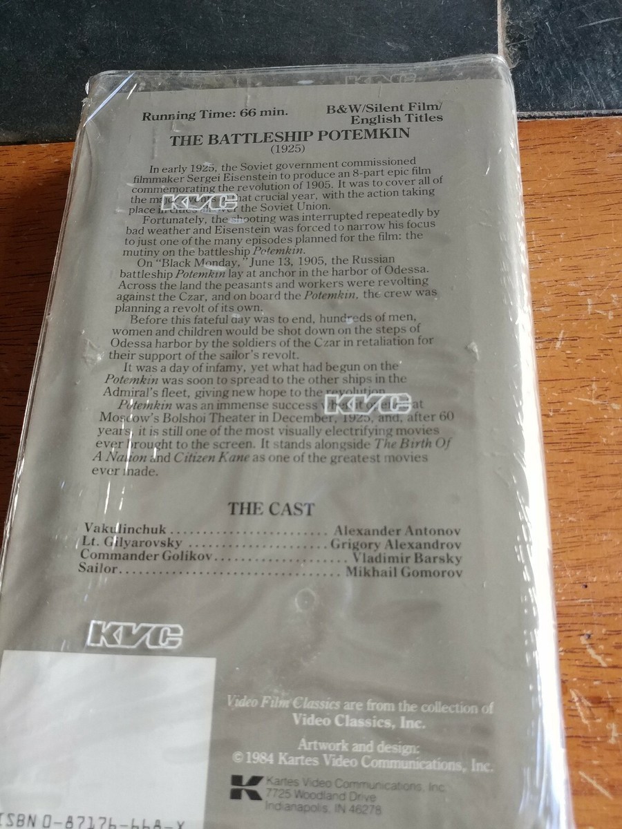 Battleship Potemkin (VHS) for sale online | eBay