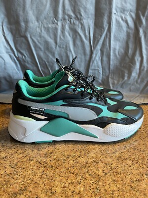 Puma RS-X 3 Mercedes AMG Petronas Motorsport Men s Shoes  BLK X Spectra Grn