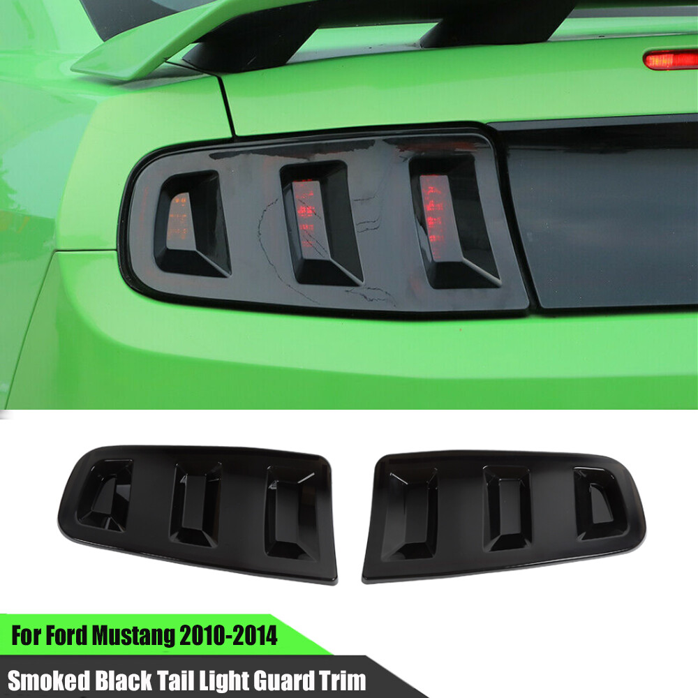 Smoked Black Front Fog Light Guard Cover Trim Accessories For Ford Mustang 2018+ - Foto 4