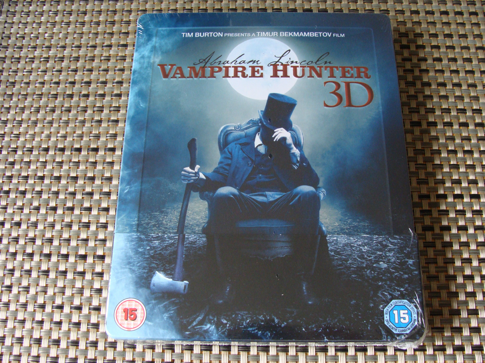 Blu Steel 4 U: Abraham Lincoln Vampire Hunter : 3D & 2D Ltd Ed Steelbook 2 Discs