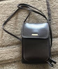 Vintage Liz Claiborne Brown Small Crossbody Travel Purse