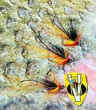 3 V Fly All Sizes Ultimate Signature Silver Cascade Piglet Double Salmon Flies