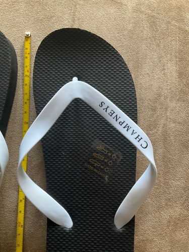 CHAMPNEYS FLIP FLOPS SIZE M (6/7) IN BLACK & WHITE new - Picture 2 of 6