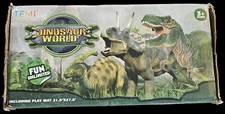 Dinosaur World Figurine Set. Includes Play Mat And Case With Handle.