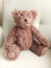 Vintage Teddy Bear, Fully Jointed, 17" Tall, Light Brown, Excellent Condition