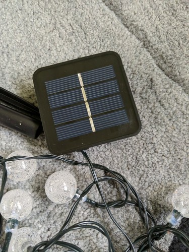 Solar Powered 30 LED String Light Garden Path Yard Decor Lamp Outdoor resistant - Picture 6 of 8