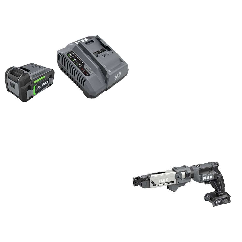 Flex FX04111C LithiumIon Starter Kit W/ FREE FX1611Z 24V Drywall
