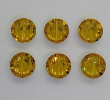Swarovski Crystal Light Topaz AB Lentil 5100 bead; 5mm, 8mm 10mm, 12mm, 14mm