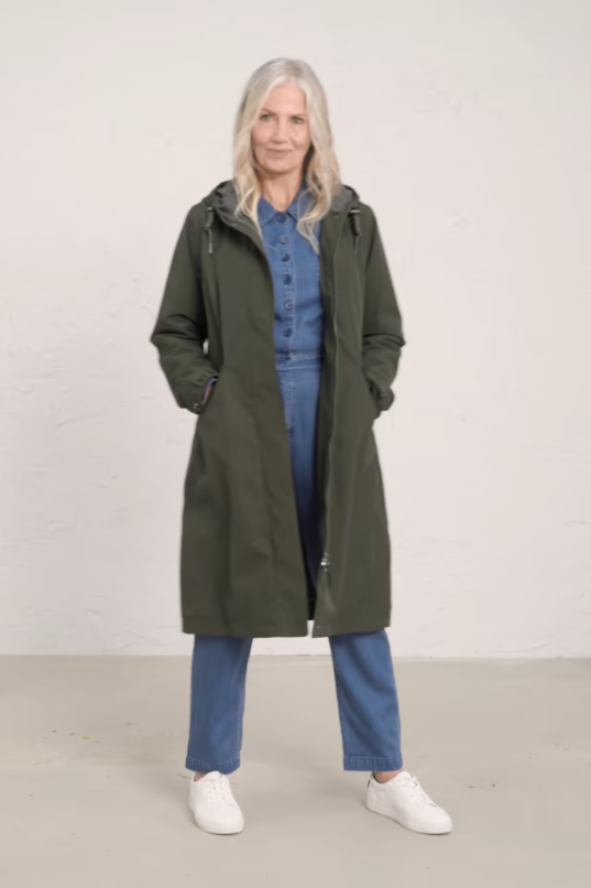 Seasalt Women's Coat green High Water Waterproof Coat Petite