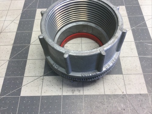 Crouse-Hinds Myers™ SCRU-TITE® ST 1 Threaded Conduit Hub With Insulator, 1/2 In, For Use With Rigid Conduit, Zinc, Polished Chrome/Nickel Plated - Foto 4