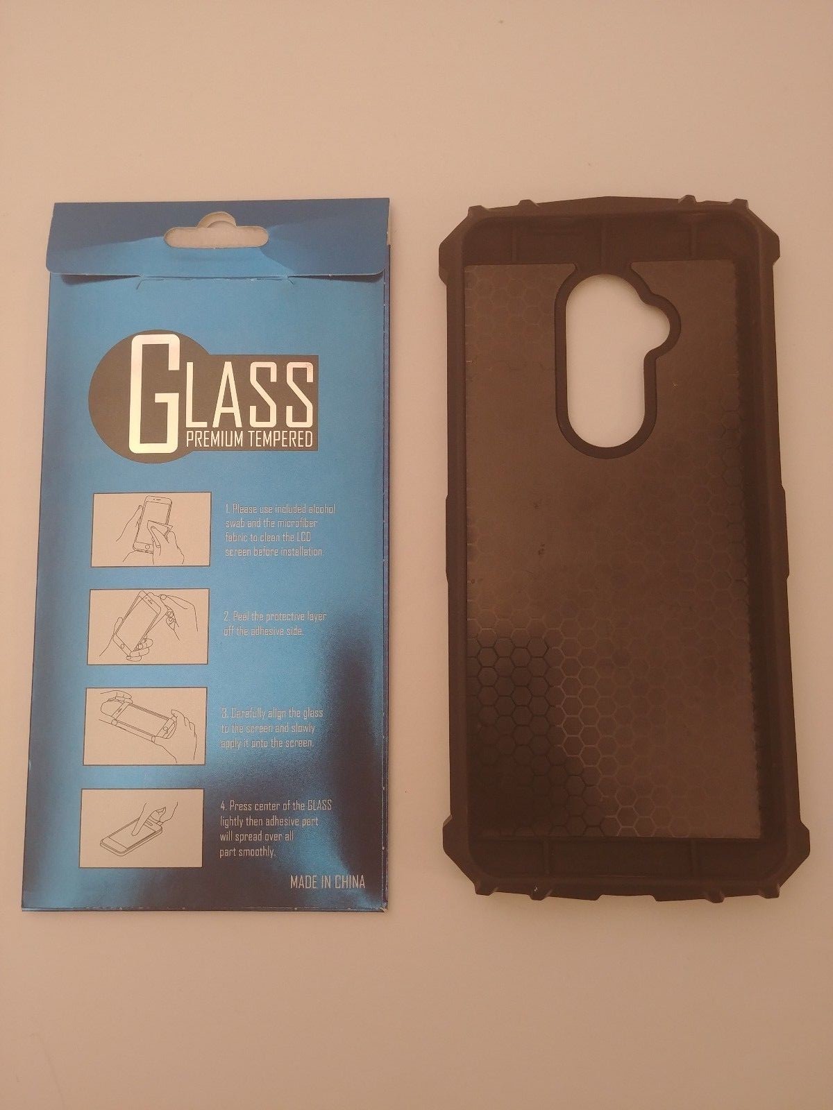 TJS Revvl 2 Plus Case Military Shockproof w/Tempered Glass 