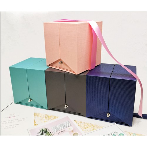 Rose Flower Jewelry Box Exquisite Ring Necklace Gift Case for Valentine