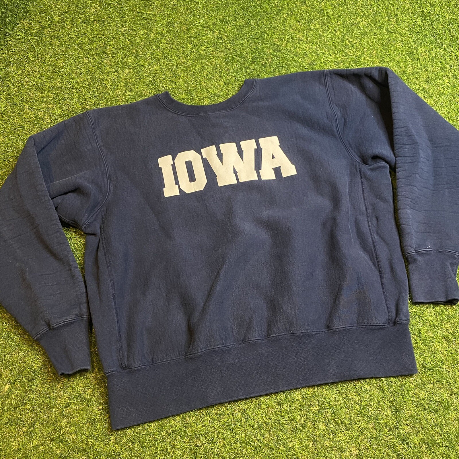 Vintage 90s Iowa Hawkeyes Heavy Navy 
