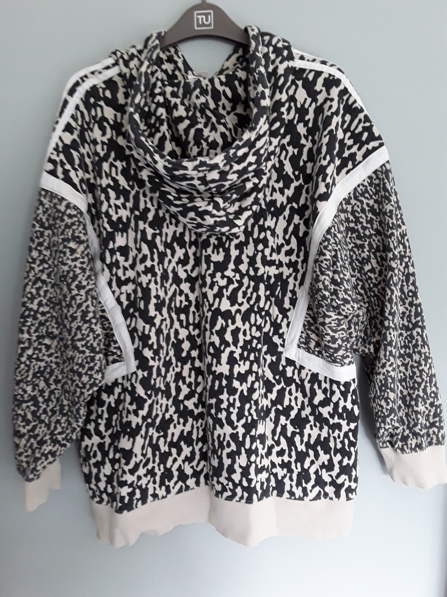 Adidas Oversize Leopard Print Hoodie Size 10