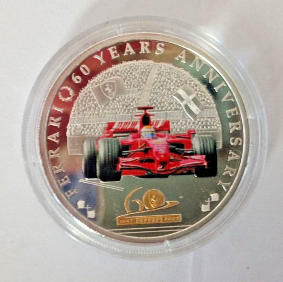 Ferrari F1 silver Limited to 999 complete coin set 60th