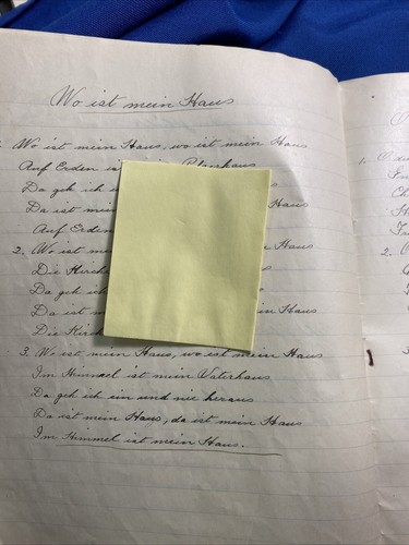Antique Early German HANDWRITTEN Poems Katharina Ruegg Dr Benjamin Zorrilla Book - Picture 8 of 12