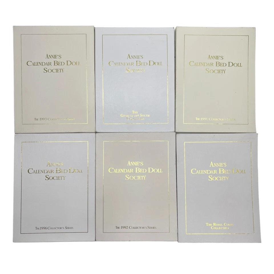 90s Annie's Calendar Bed Doll Society Royal Court & Gems Of The South Collection - Image 2 of 4