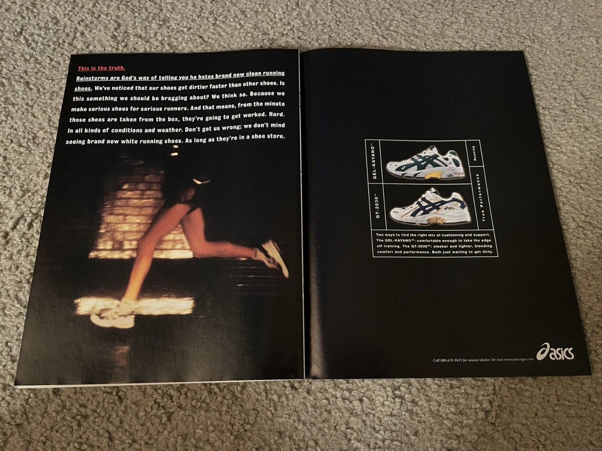 Vintage 1998 ASICS GEL-KAYANO GT-2030 Running Shoes Poster Print