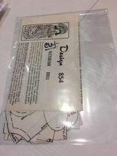 CRAFTS CUT Sewing Pattern DOLL 14" TALL CLOTHES VICTORIAN 854 TOY HOME DECOR