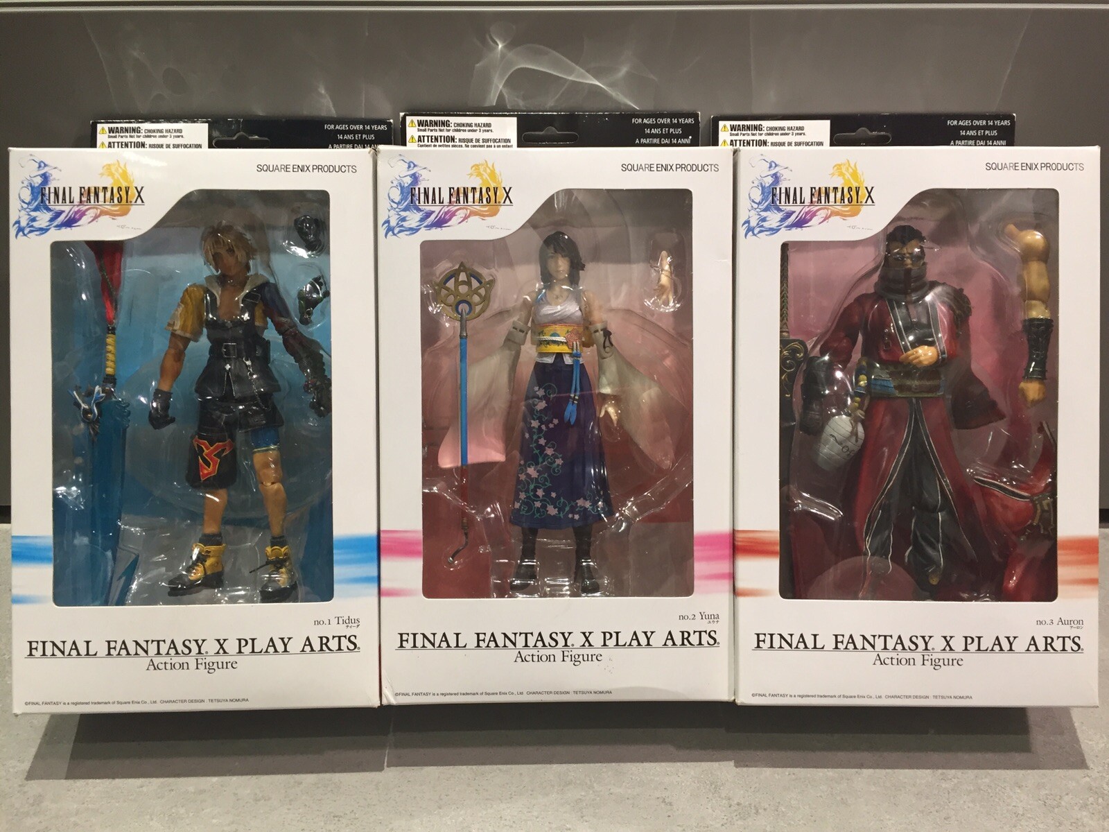 Final Fantasy 10 X Play ARTS action figure TIDUS YUNA AURON CIB box LOTTO Final Fantasy 10 X Play ARTS action figure TIDUS YUNA AURON CIB box LOTTO