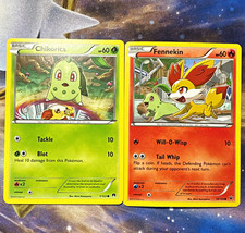Pokémon TCG BREAKthrough Chikorita 1/122 Fennekin 10/124 English Regular