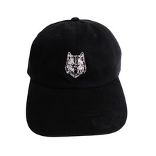 The Classics Black Timber Wolf Golf Baseball Adjustable Black Hat Cap