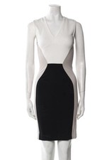 Stella McCartney Color-block Mini Dress Size IT 38 US 2 XS White Black Grey