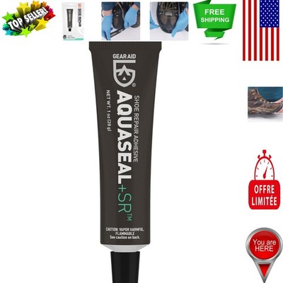 Flexible Aquaseal SR Shoe Repair Adhesive 1 oz - Ideal for Hiking & Work Boots