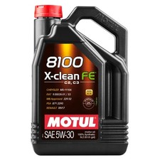 Image of Motul 8100 X-Clean FE 5w-30 5w30 Fully Synthetic Car Engine Oil - 5 Litres 5L