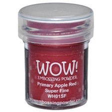 4 Pack - WOW Embossing Powder Super Fine 15ml-Primary Apple Red - WOW-SF-WH01