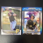 Bowman Konnor Griffin (2) Card Lot Prized Prospects Chrome Pittsburgh Pirates
