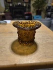 Vintage Fenton “Daisy & Button” Amberina Top Hat Toothpick/Candle Holder
