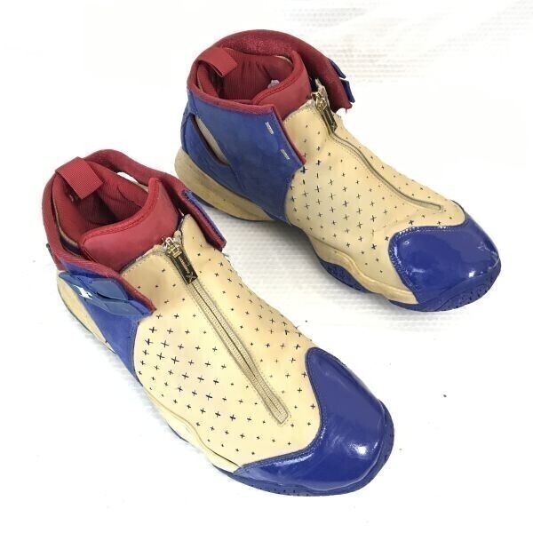 Mens Reebok Reebok ANSWER 10 PUMP Sneakers US9.5 27.5 beige Blue sneakers Shoes