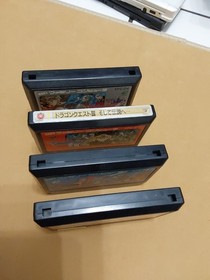 Lot of 4 Dragon Quest Warrior 1 2 3 4 I II III IV FC Famicom NES Japan Import 