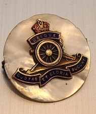 WW1 Royal Artillery Regiment Sweetheart Military Pin Badge 1914-18
