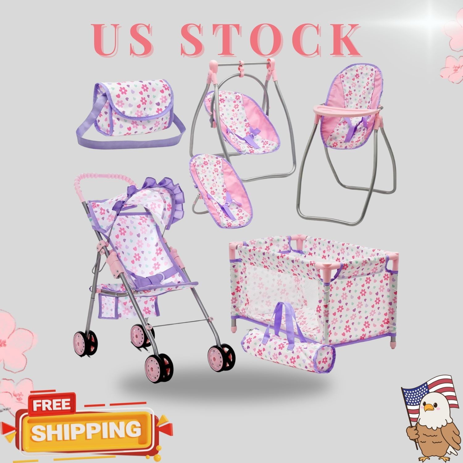 Convertible High Chair Purple