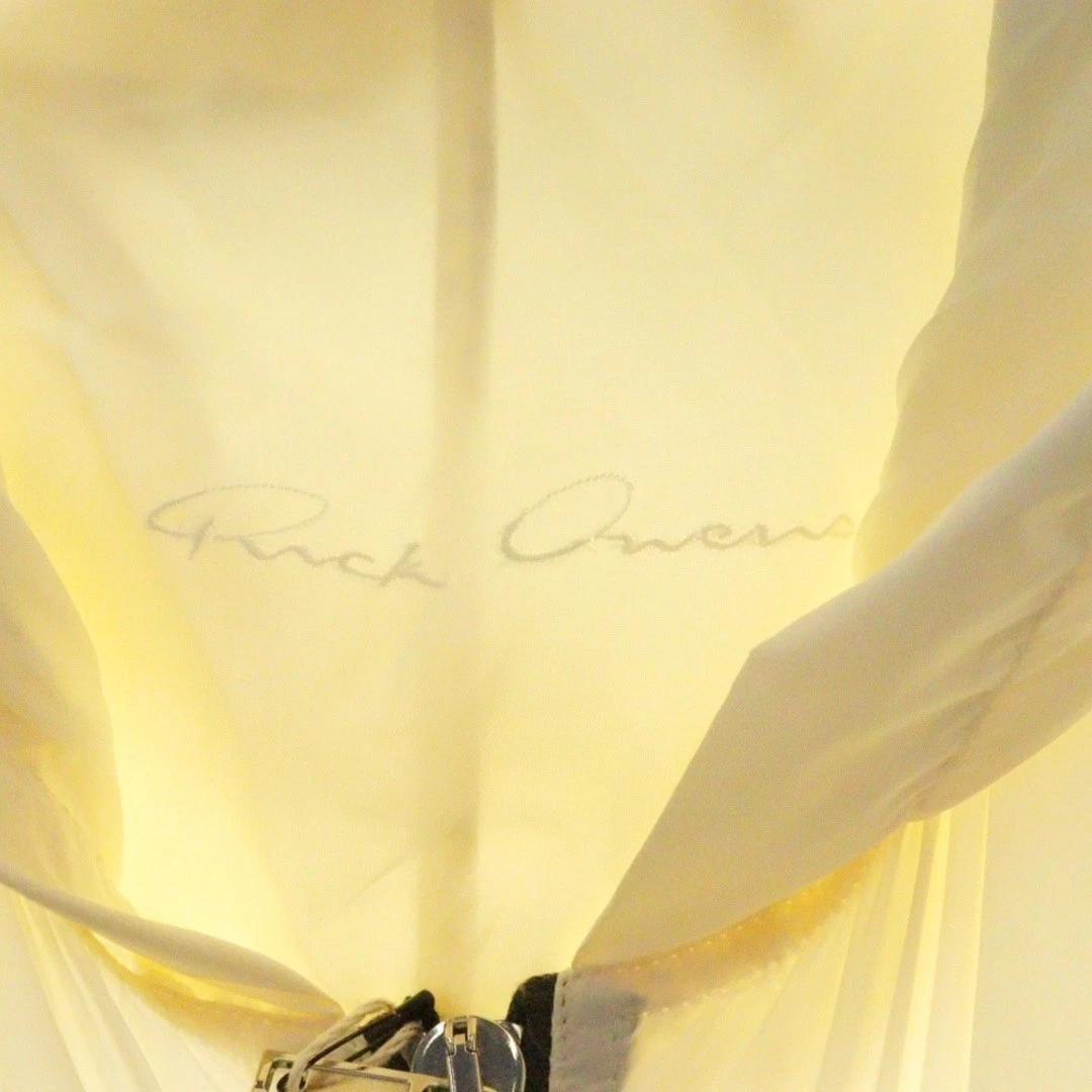 Felpa con cappuccio Rick Owens 22SS PETER CROPPED zip nylon usata 28ebee80508b