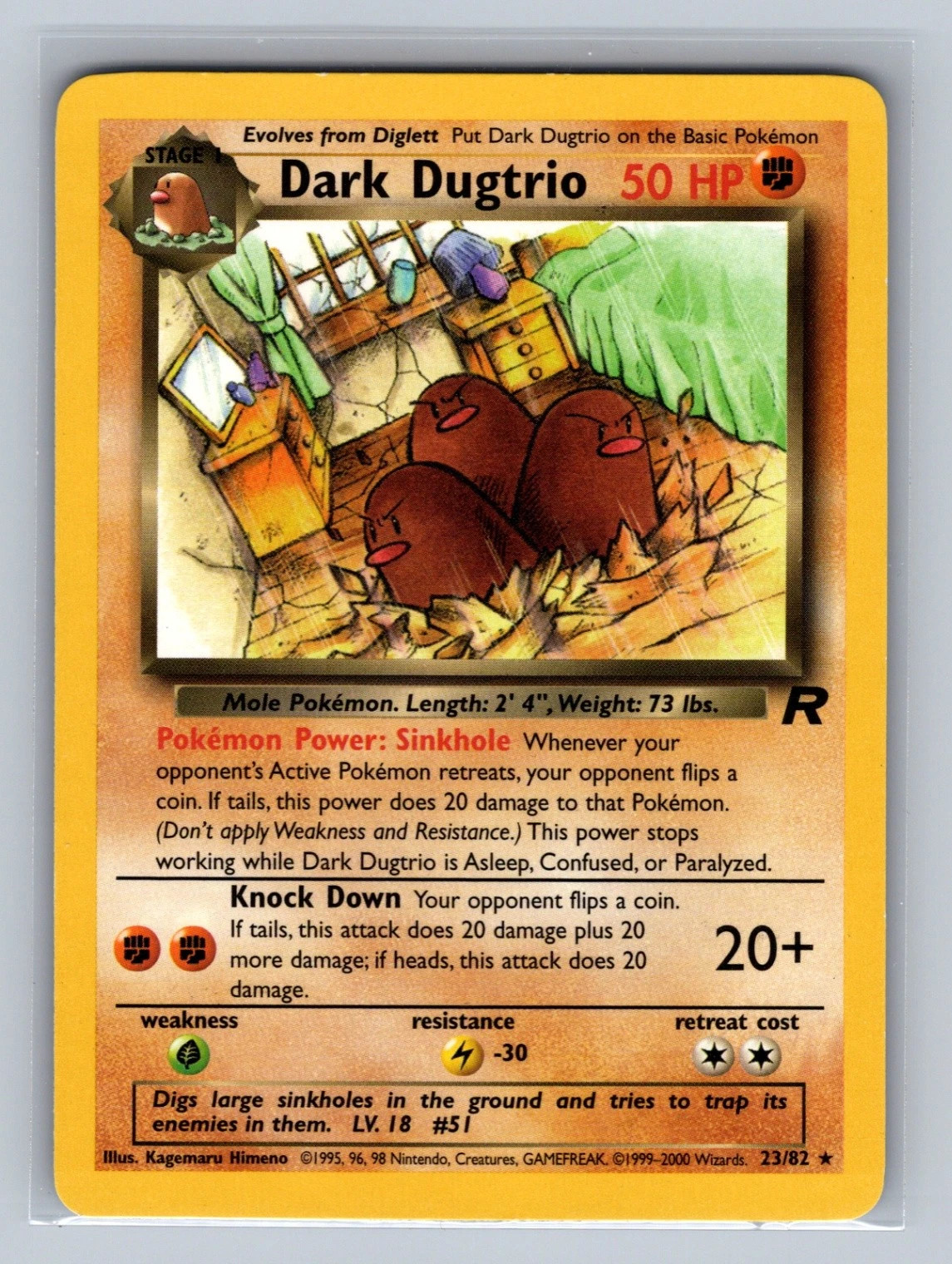 Pokémon TCG Dark Dugtrio (23) - Team Rocket (TR)