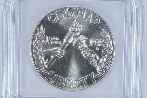 1988-D Olympic Torches Commemorative Silver Dollar MS70 ICG *8332 - Picture 3 of 5