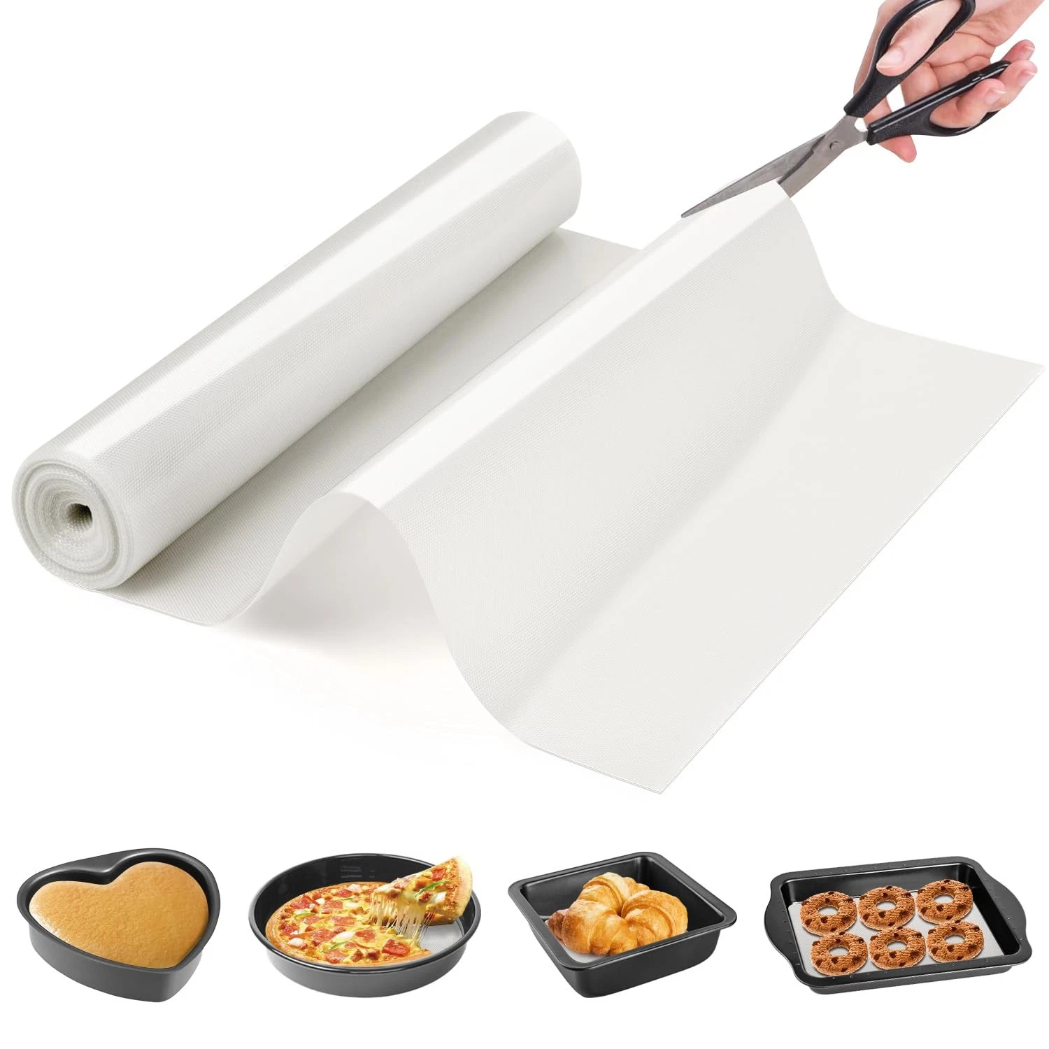 Silicone Baking Mat Roll -Non-Stick Dough Rolling Mat, Food Grade Pastry Baki...