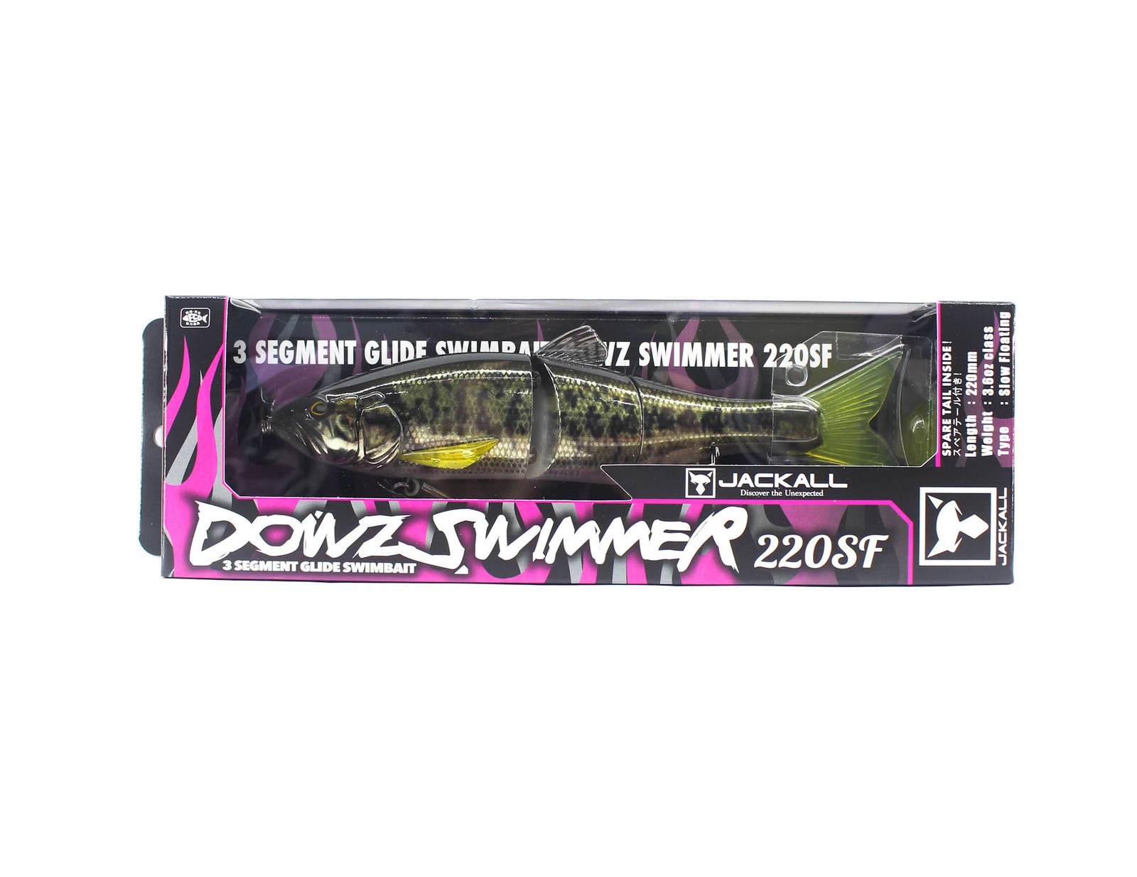 Jackall Dowzswimmer 220 SF Floating Lure RT Largemouth Bass (6478)