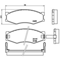 Brembo BremsbeläGe Bremsbelegsatz Vorne FüR Nissan Serena Vanette Cargo Bus