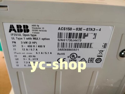 New ABB ACS150-03E-07A3-4 frequency converter Fast Shipping FedEx or DHL