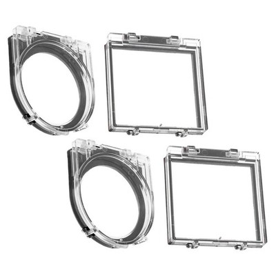 4 Pcs Elevator Button Protective Cover Switch Case Power Computer Guard