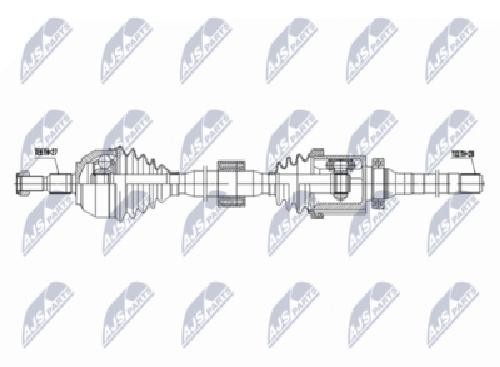 Original NTY Antriebswelle NPW-FR-184 FüR Ford-image