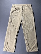 Carhartt FR Pants Mens 38x34 Tan Canvas Cat 2 Loose fit FRB159 GKH READ