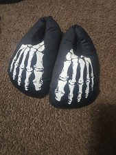 Halloween Bones Slippers Unisex XL