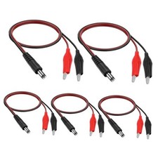 DC 5.5x2.1mm to Alligator Clip Test Cable  DC 5521 Male to Dual Alligator Clip