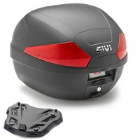 Givi Kit Koffer B29N 29LT Mit Piastra Kymco Downtown 350 2023 2024 Schwarz